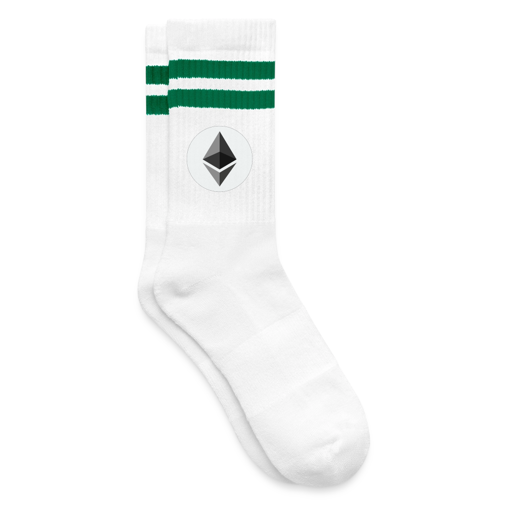 Ethereum Logo (Original) - Tennissocken - Weiß/Grün