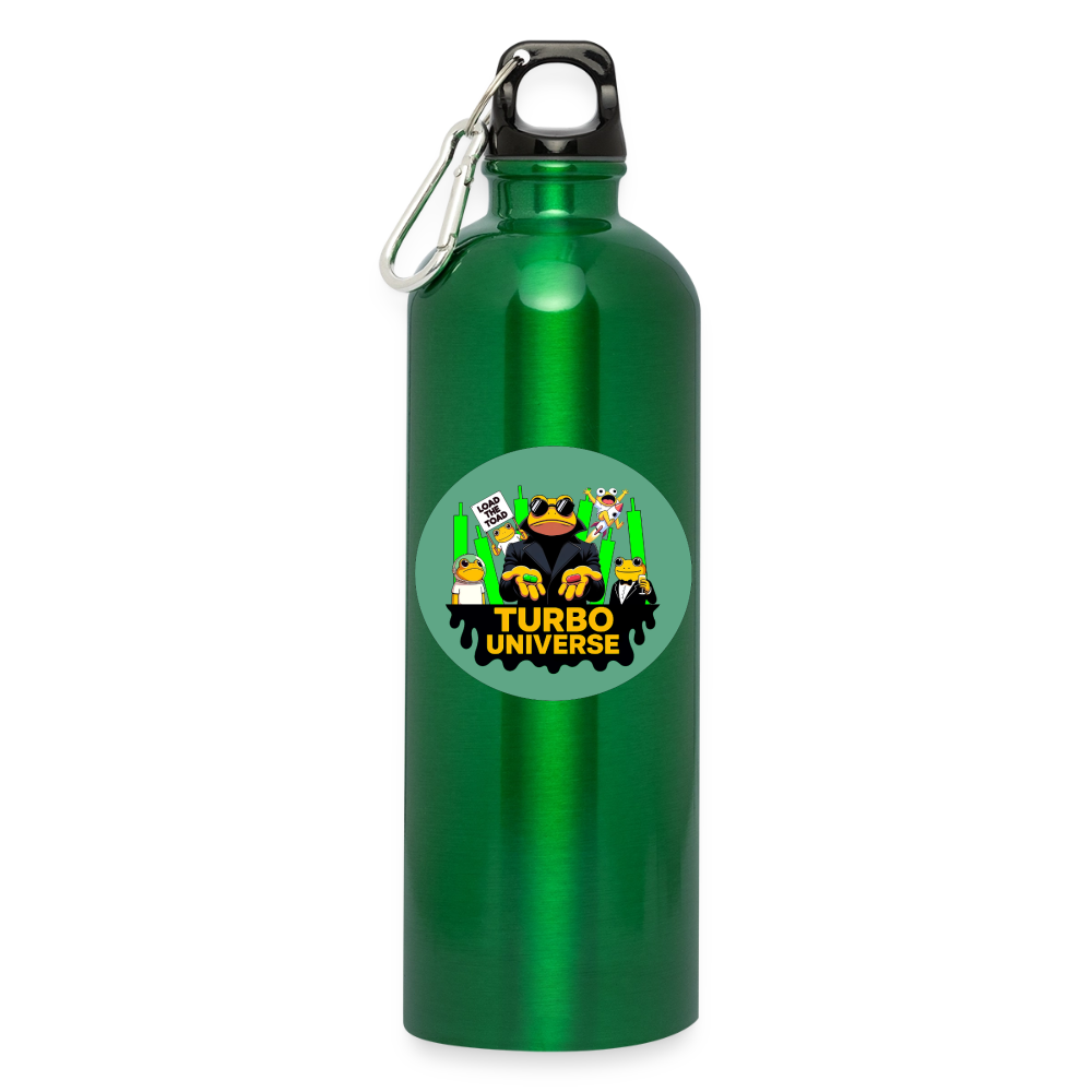 Turbo Universe (Fan-Art) - Trinkflasche mit Karabiner 750 ml - Kelly Green